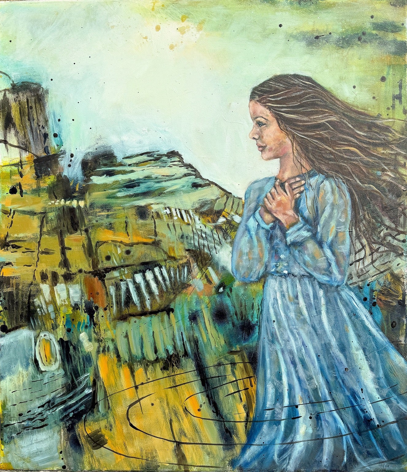 Varðveit hjarta títt - 60x70 cm