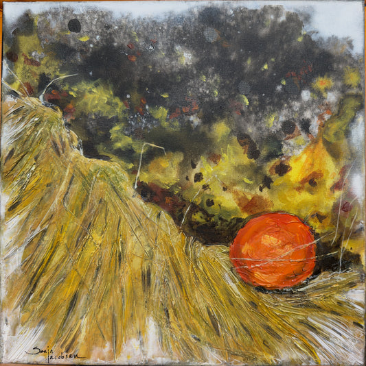 Gras og mosi - 40x40 cm