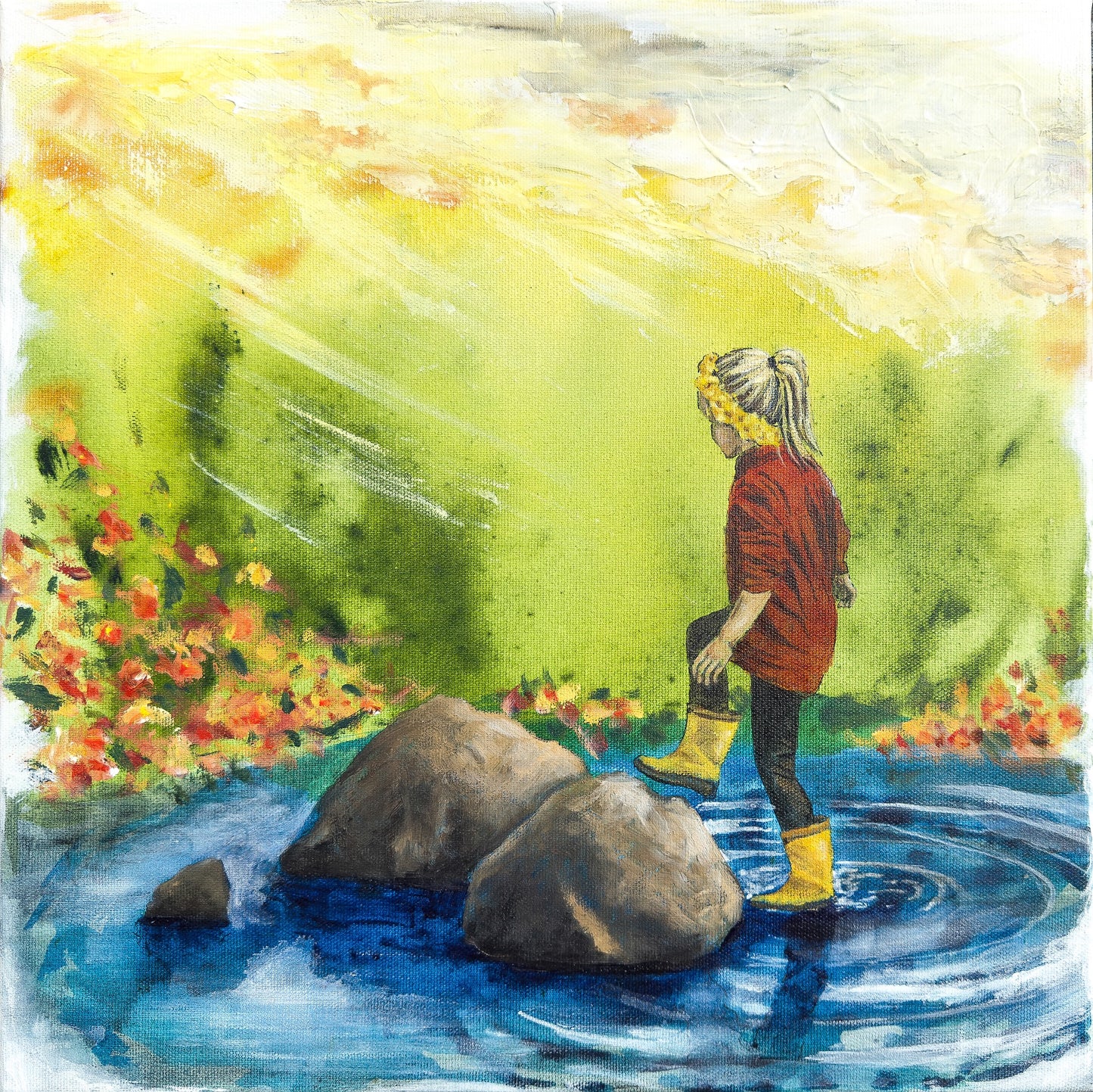 Løtan hin summardagin - 40x40 cm